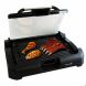 Megachef Reversible Indoor Grill and Griddle with Removable Glass Lid - 0