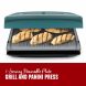 George Foreman Rapid Grill Series 5-Serving Removable Plate Electric Indoor Grill and Panini Press, Variable Temp, Titanium Infused Plates, Green/Titanium, RPGV3801GT - 1