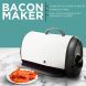 J-Jati Bacon cooker Maker Crispy Bacon Grill Non-Stick Crispy Bacon Home Bacon Maker Breakfast Crispy Bacon 6 strips bacon maker Black Removable Drip tray Bacon Cooker - 3
