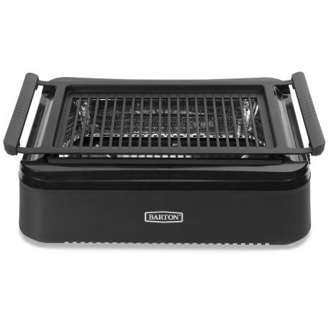  Barton Electric Smokeless Indoor Infrared Instant Heating  Adjustable Temperature Knob BBQ Grilling Non-Stick Grate and Drip Tray,  Black : Patio, Lawn & Garden