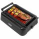 Barton Electric Smokeless Indoor Infrared Heating Adjustable Temperature BBQ Grilling Non-Stick Grate & Drip Tray, Black - 0