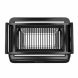 Barton Electric Smokeless Indoor Infrared Heating Adjustable Temperature BBQ Grilling Non-Stick Grate & Drip Tray, Black - 2