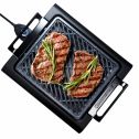GraniteStone Indoor Nonstick Electric Smoke-Less Grill with Cool-touch handles and adjustable Temperature Dial â€“ Black, 16 x 14â€ As Seen On TV!