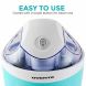 Ovente Electric Ice Cream Maker 1 Liter, 15 Watts Sorbet and Frozen Yogurt Machine, Quick Easy and Healthy Homemade Dessert Mix Creation, Perfect for Summer Day and Party, Blue (ICM110BL) - 3