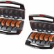 Johnsonville Sizzling Sausage Indoor Compact Stainless Electric Grill (2 Pack) - 0