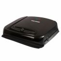 George Foreman 6-Serving Removable Ceramic Plate Electric Indoor Grill and Panini Press with Adjustable Temperature, Black, GRP1001BP