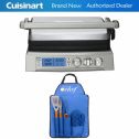 Cuisinart GR-300 Elite Griddler Stainless Steel w/ Deco Gear 3 Piece BBQ Tool