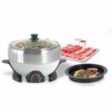 2.0 qt nec-202b electric shabu shabu and grill for traveling , party by c&h solutions