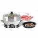 2.0 qt nec-202b electric shabu shabu and grill for traveling , party by c&h solutions - 0