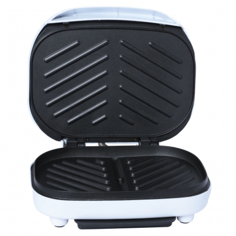 White Brentwood Appliances TS-605 2-Slice Capacity Electric Contact Grill 