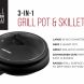 Chefman 3-in-1 Electric Grill Pot Skillet, Slow Cooker & Steamer, 3qt Capacity, Dishwasher Safe - 1