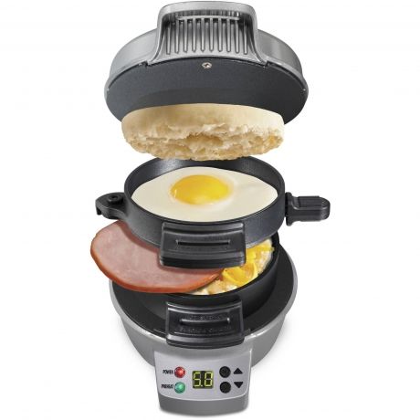 Hamilton Beach Breakfast Sandwich Maker with Count Down Timer | Model# 25478 Photo