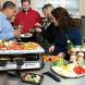 Swissmar Stelvio Raclette 8 Person Party Grill - Granite Stone and Stainless Steel - 1