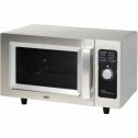 NEXEL&#174; Commercial Microwave Oven, 0.9 Cu. Ft., 1000 Watts, Dial Control, Stainless Steel, Lot of 1