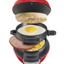 Hamilton Beach 25476 Breakfast Electric Sandwich Maker, Red