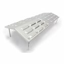 Onward Grill Pro 92375 8.5" X 18.5" Porcelain Coated Heat Plate