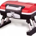 CUISINART CGG-180T CGG180T Portable Propane, 13" H x 16.50" W x 16" L, Petit Gourmet Tabletop Gas Grill, Red