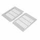 Unique Bargains 2pcs 200mmx150mm Aluminum Alloy Air Vent Louvered Grill Cover Ventilation Grille - 1