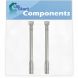 2-Pack BBQ Gas Grill Tube Burner Replacement Parts for Charbroil 463260707 - Compatible Barbeque Stainless Steel Pipe Burners - 0