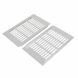 Unique Bargains 2pcs 250mmx150mm Aluminum Alloy Air Vent Louvered Grill Cover Ventilation Grille - 0