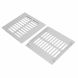 Unique Bargains 4pcs 150mmx150mm Aluminum Alloy Air Vent Louvered Grill Cover Ventilation Grille - 1