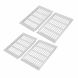 Unique Bargains 4pcs 225mmx150mm Aluminum Alloy Air Vent Louvered Grill Cover Ventilation Grille - 0