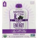 Mamma Chia, Organic Chia Energy Squeeze, Berry Burst, 4 Pouches, 3.5 oz (99 g) Each (pack of 6)