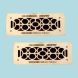 2 Floor Wall Heat Air Grill Vent Grate Solid Brass 4.75 "x 11" |Renovator's Supply - 1