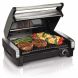 Hamilton Beach Electric Indoor Searing Grill Removable Easy-To-Clean Nonstick Plate, 6-Serving, Extra-Large Drip Tray, Stainless Steel (25360) - 0