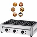 Intbuying Commercial Takoyaki Machine Small Octopus Maker Fish Pellet Grill Machine 84pcs(Three-plate) 220v #020352