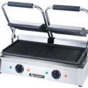 Adcraft Double Sandwich Grill w-Grooved Plates Model SG-813