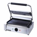 adcraft sg-811e/f smooth electic panini grill, stainless steel, 1750-watts, 120v, nsf