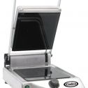 Cadco Single Panini/Clamshell 120-Volt Grill with Smooth Top Plate