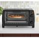 Mainstays 4 Slice Black Toaster Oven with Dishwasher-Safe Rack & Pan, 3 Piece - 1