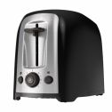 BLACK+DECKER 2-Slice Extra Wide Slot Toaster, Black/Silver, TR1278B