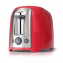 BLACK+DECKER 2-Slice Extra Wide Slot Toaster, Red/Silver, TR1278TRM