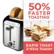 BLACK+DECKER Rapid Toast 2-Slice Toaster, Stainless Steel, TR3500SD - 2