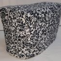 Toaster Cover (2 Slice, Black & White Floral Damask)