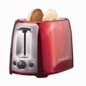 2 Slice Cool Touch Toaster Red And Stain