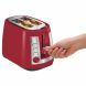 Hamilton Beach 22812 Extra Wide 2 Slice Stainless Steel Electric Toaster, Red - 2