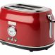 Haden Dorset 2-Slice Wide Slot Stainless Steel Retro Toaster, Red 75001 - 0