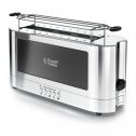 Russell Hobbs 2-Slice Glass Accent Long Toaster, Black & Silver, TRL9300BKR