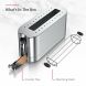 Russell Hobbs 2-Slice Glass Accent Long Toaster, Black & Silver, TRL9300BKR - 3