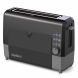 West Bend 77224 QuikServe Slide Through Wide-Slot Toaster with Cool Touch Exterior & Removable Crumb Tray, 2-Slice, Black - 2