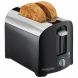 Proctor Silex 2 Slice Toaster, Chrome, Black, Model 22622 - 0