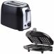 Brentwood TS-292B 2-Slice Cool Touch Toaster and Brentwood TS-243 Waffle Maker - 0