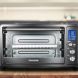 Toshiba AC25CEW-CHBS Digital Convection Toaster Oven, Black Stainless - 1