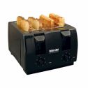 4 Slice Dual-Control Black Toaster