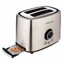 Toaster 2 Slice, Stainless Steel Bread Toaster with Cancel, Bagel, Defrost Function and 9 Browning Settings, 1.5 Inch Extra Wide Slots, Removable Crumb Tray, Silver