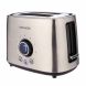 Toaster 2 Slice, Stainless Steel Bread Toaster with Cancel, Bagel, Defrost Function and 9 Browning Settings, 1.5 Inch Extra Wide Slots, Removable Crumb Tray, Silver - 2